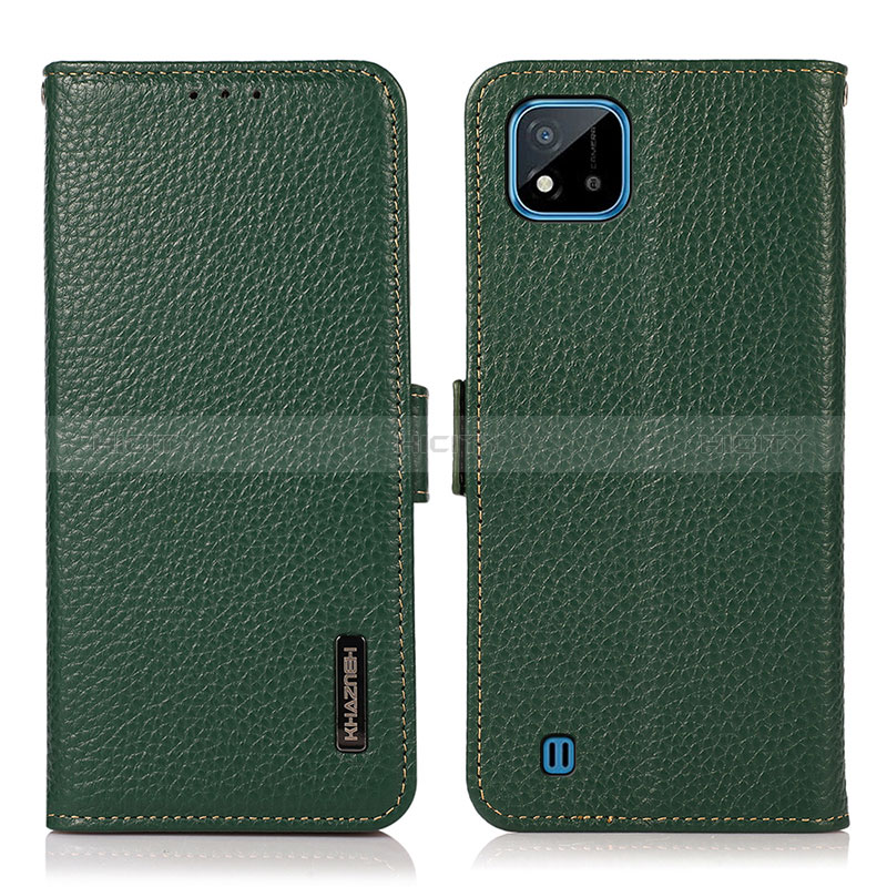 Funda de Cuero Cartera con Soporte Carcasa B03H para Realme C20