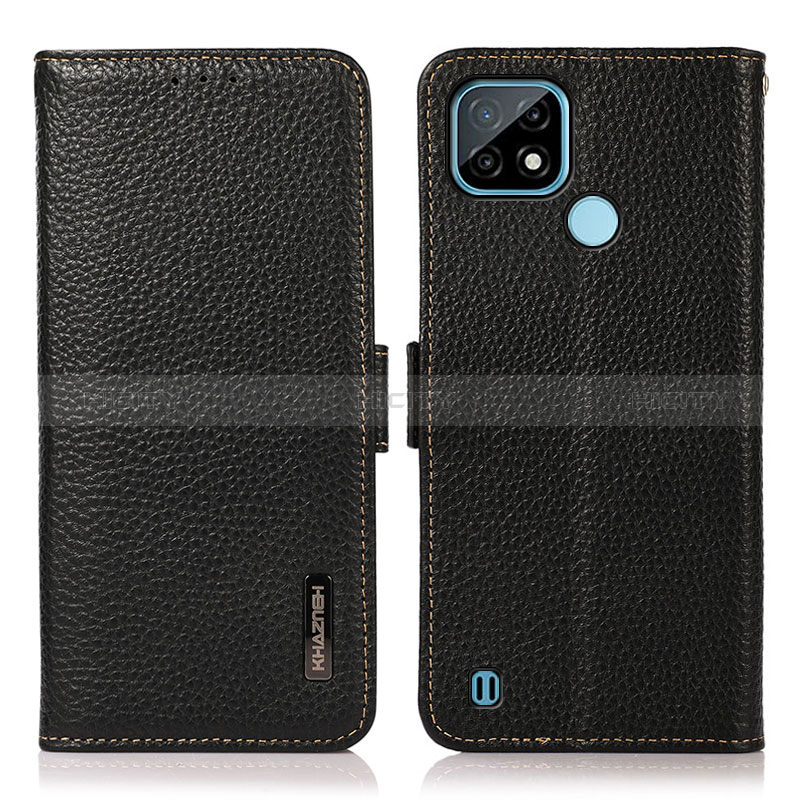 Funda de Cuero Cartera con Soporte Carcasa B03H para Realme C21