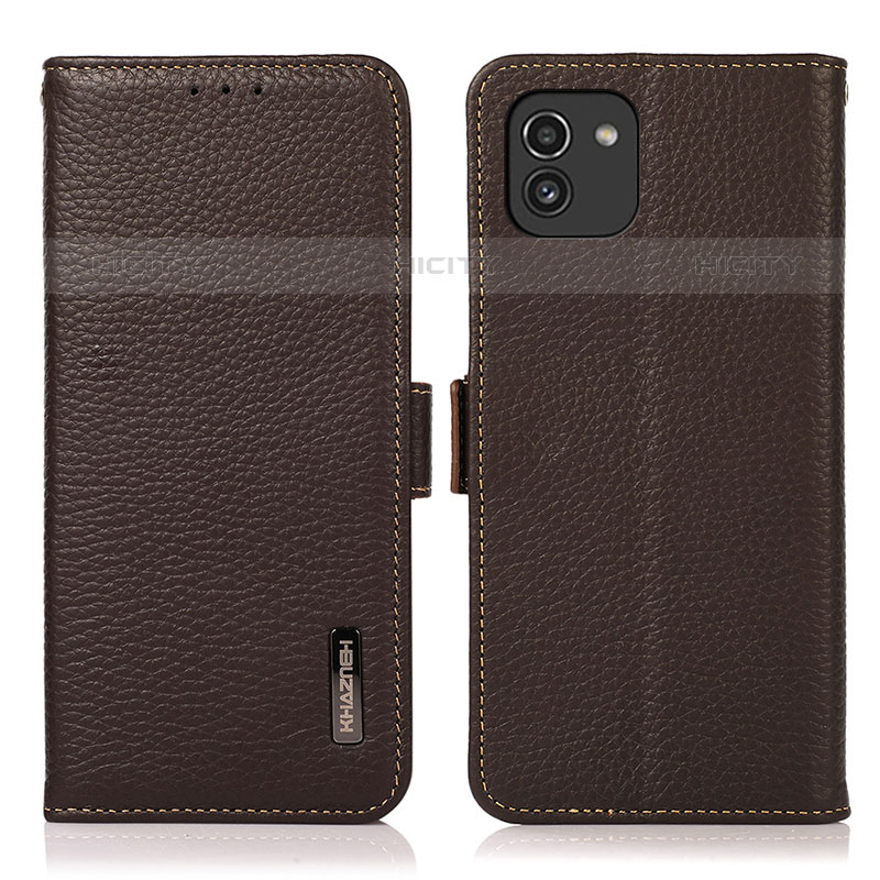 Funda de Cuero Cartera con Soporte Carcasa B03H para Samsung Galaxy A03