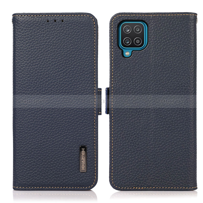 Funda de Cuero Cartera con Soporte Carcasa B03H para Samsung Galaxy A12