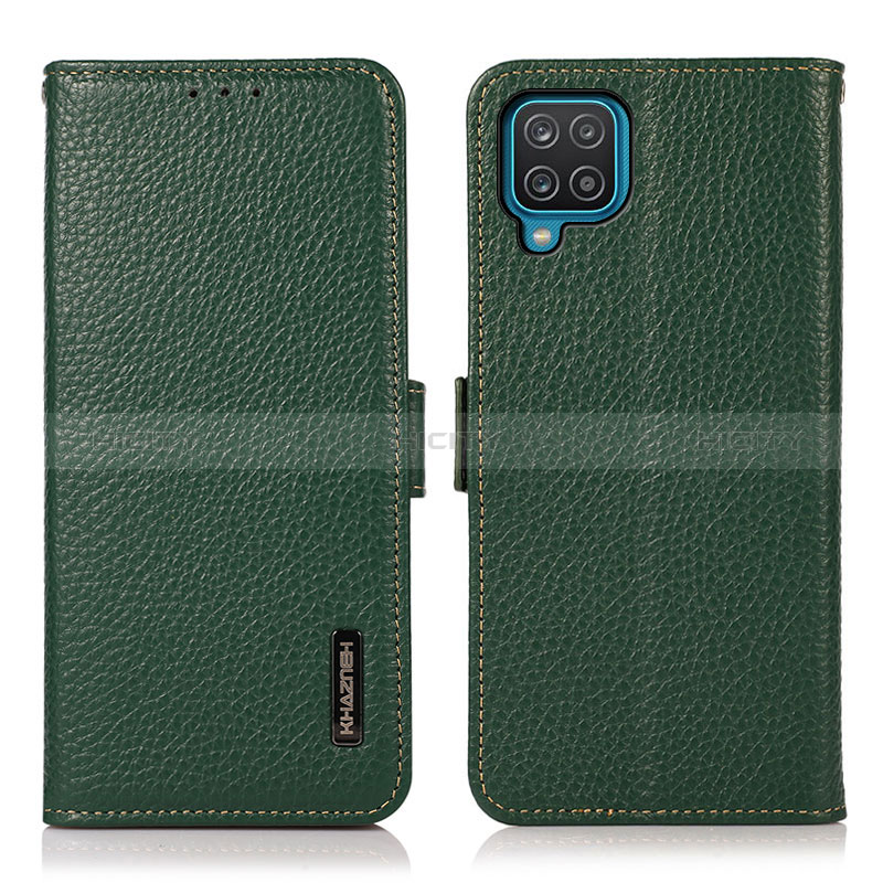 Funda de Cuero Cartera con Soporte Carcasa B03H para Samsung Galaxy A12