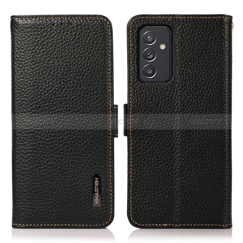 Funda de Cuero Cartera con Soporte Carcasa B03H para Samsung Galaxy A15 4G Negro