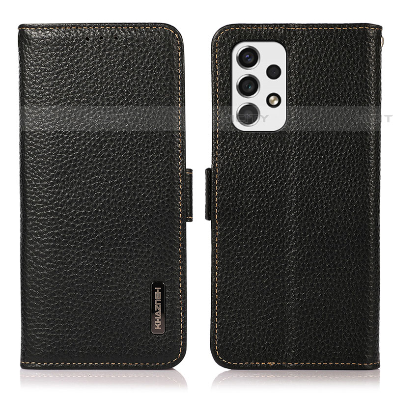 Funda de Cuero Cartera con Soporte Carcasa B03H para Samsung Galaxy A53 5G Negro