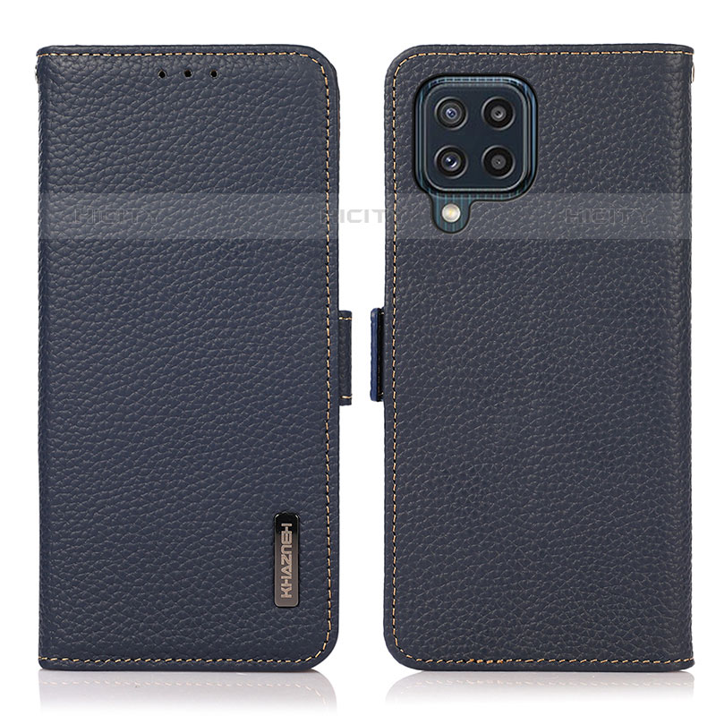 Funda de Cuero Cartera con Soporte Carcasa B03H para Samsung Galaxy M32 4G Azul