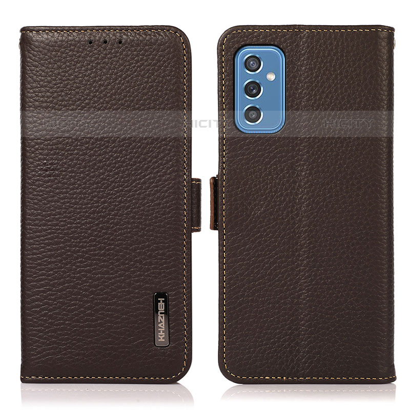 Funda de Cuero Cartera con Soporte Carcasa B03H para Samsung Galaxy M52 5G Marron