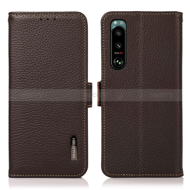 Funda de Cuero Cartera con Soporte Carcasa B03H para Sony Xperia 5 III