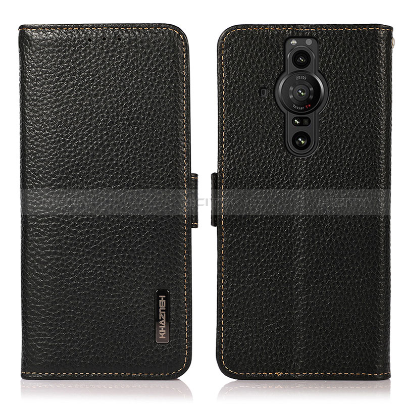 Funda de Cuero Cartera con Soporte Carcasa B03H para Sony Xperia PRO-I