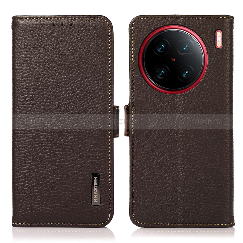 Funda de Cuero Cartera con Soporte Carcasa B03H para Vivo X90 Pro+ Plus 5G