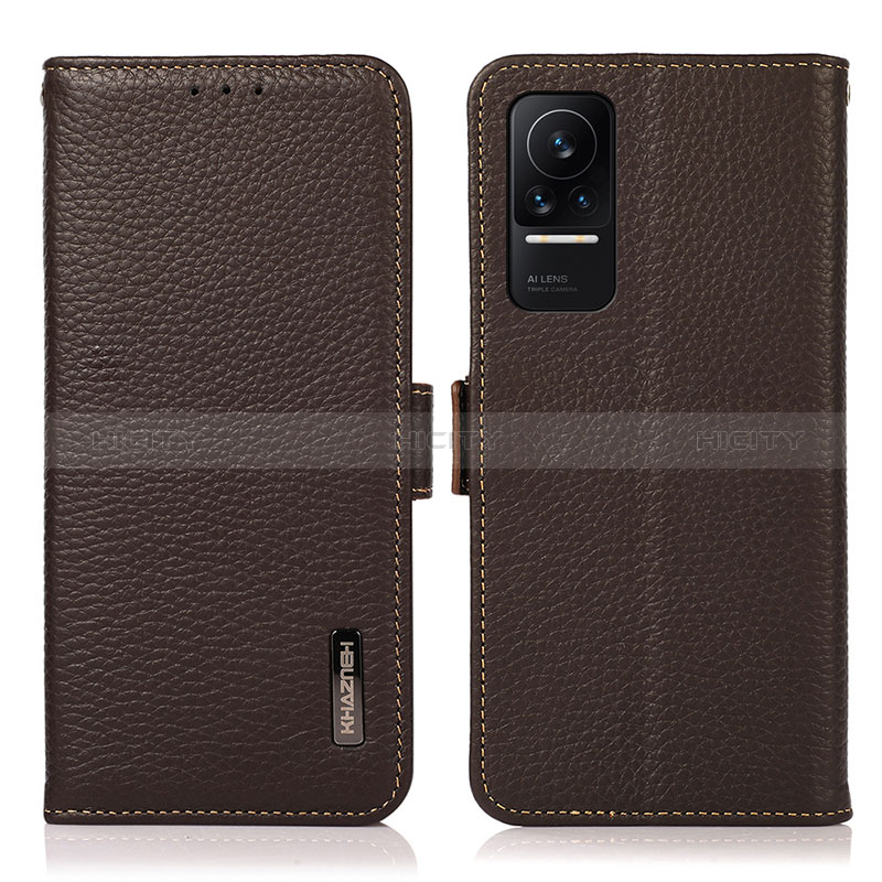 Funda de Cuero Cartera con Soporte Carcasa B03H para Xiaomi Civi 1S 5G Marron