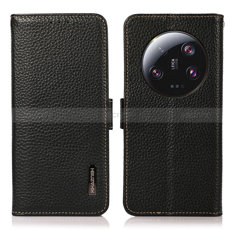 Funda de Cuero Cartera con Soporte Carcasa B03H para Xiaomi Mi 13 Ultra 5G Negro