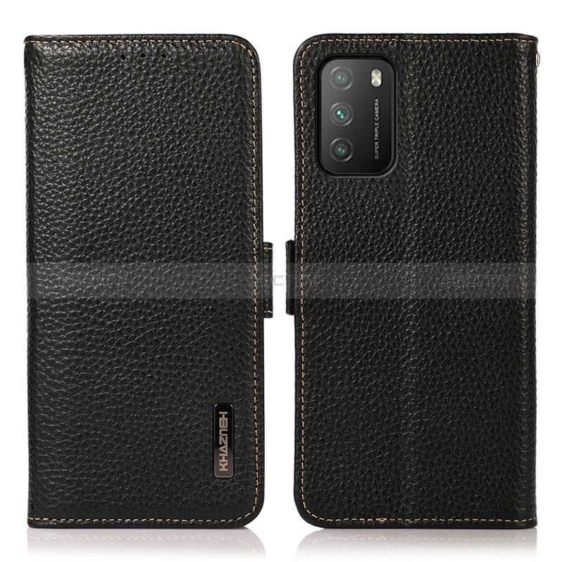 Funda de Cuero Cartera con Soporte Carcasa B03H para Xiaomi Poco M3