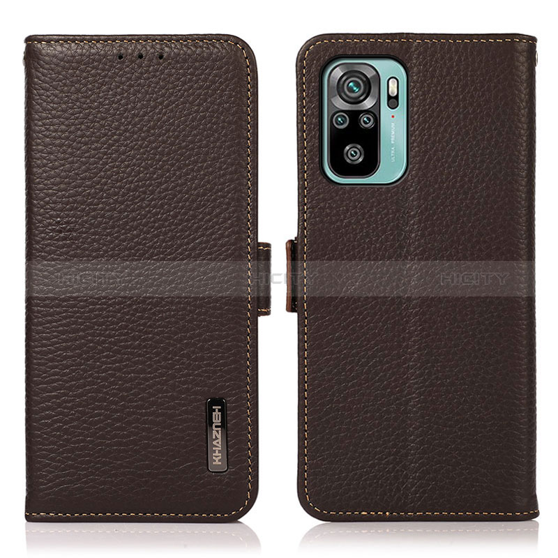 Funda de Cuero Cartera con Soporte Carcasa B03H para Xiaomi Redmi Note 10 4G