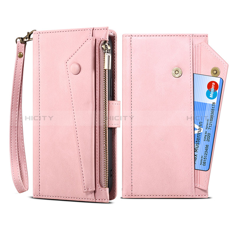 Funda de Cuero Cartera con Soporte Carcasa B03S para Nokia XR20 Rosa