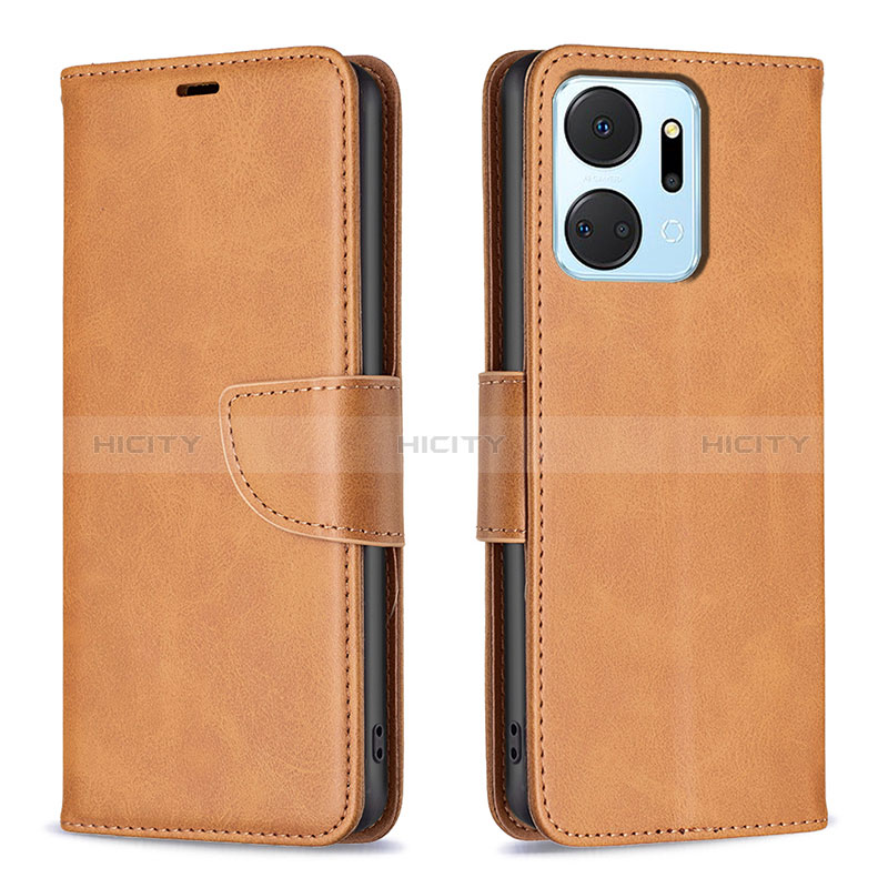 Funda de Cuero Cartera con Soporte Carcasa B04F para Huawei Honor X7a