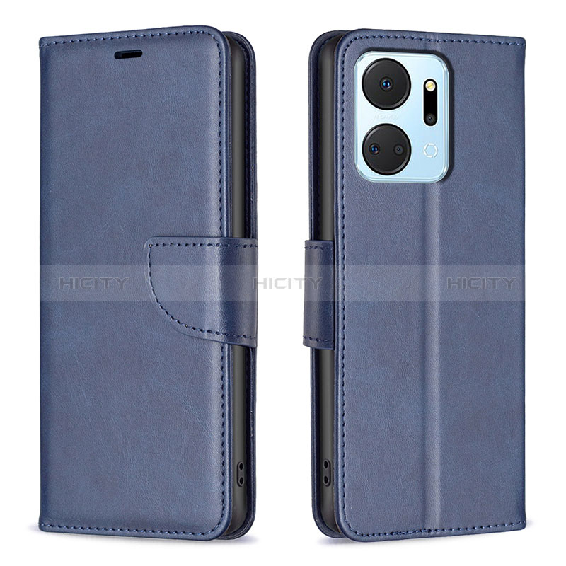 Funda de Cuero Cartera con Soporte Carcasa B04F para Huawei Honor X7a