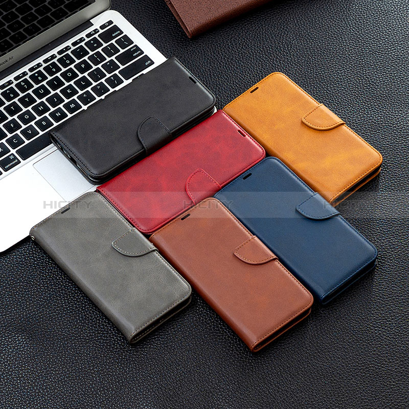 Funda de Cuero Cartera con Soporte Carcasa B04F para Motorola Moto E13