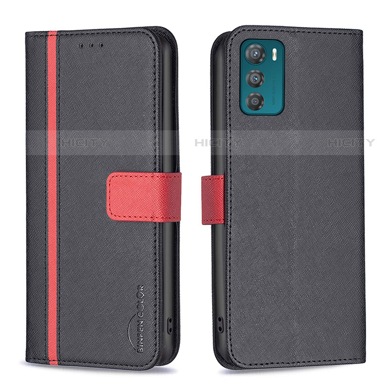 Funda de Cuero Cartera con Soporte Carcasa B04F para Motorola Moto G42