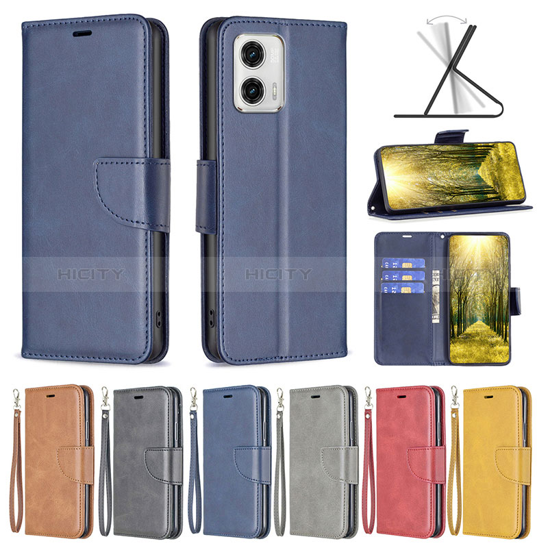 Funda de Cuero Cartera con Soporte Carcasa B04F para Motorola Moto G73 5G