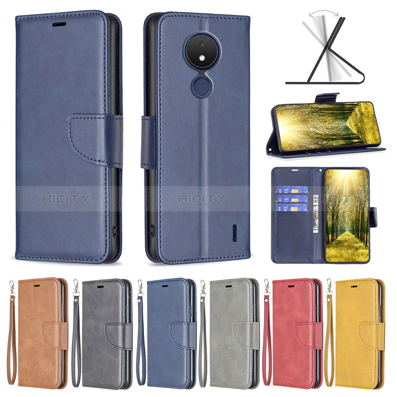 Funda de Cuero Cartera con Soporte Carcasa B04F para Nokia C21