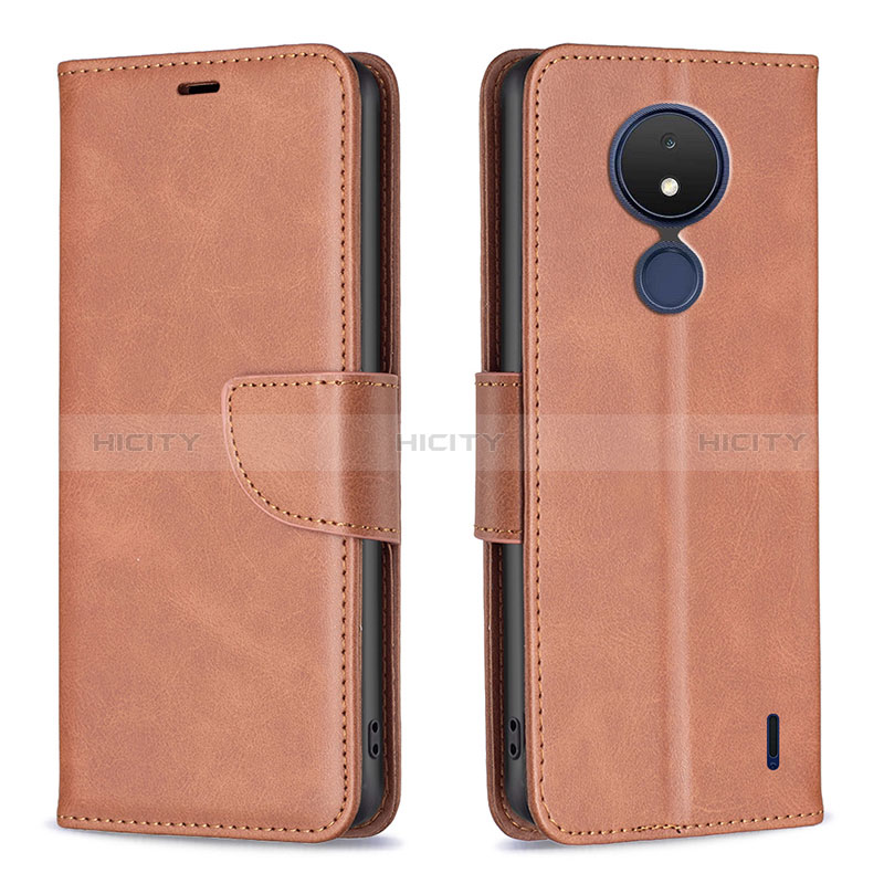 Funda de Cuero Cartera con Soporte Carcasa B04F para Nokia C21