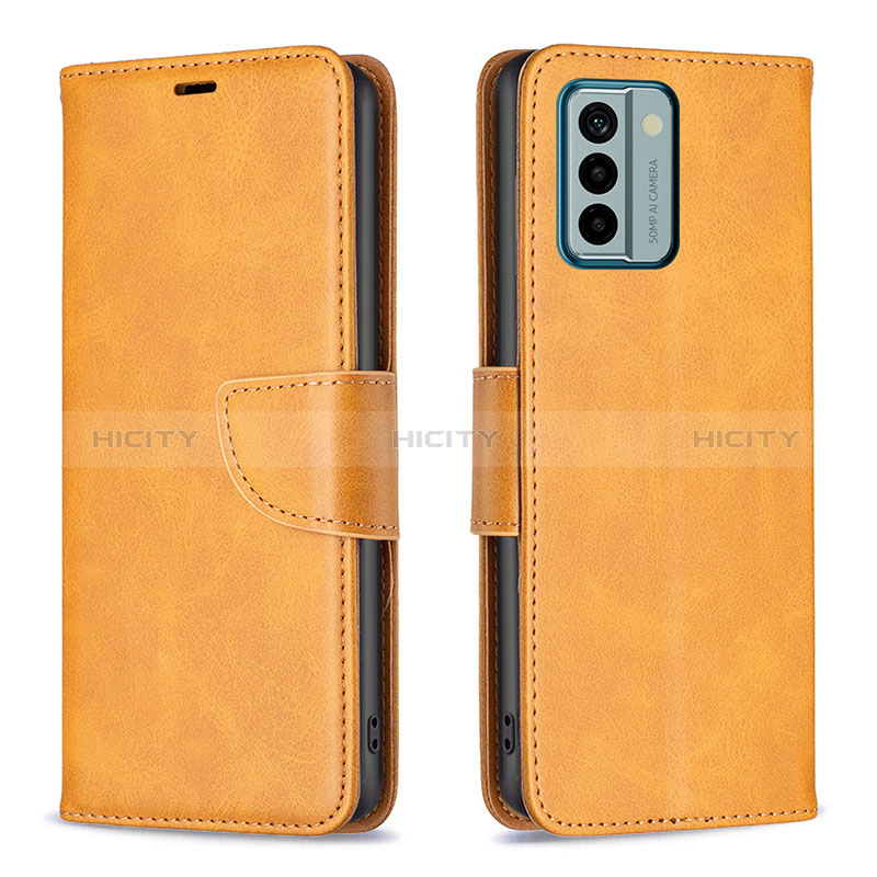 Funda de Cuero Cartera con Soporte Carcasa B04F para Nokia G22 Marron Claro