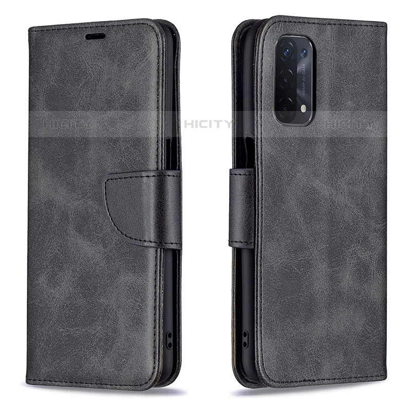 Funda de Cuero Cartera con Soporte Carcasa B04F para OnePlus Nord N200 5G Negro