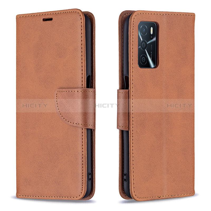 Funda de Cuero Cartera con Soporte Carcasa B04F para Oppo A16