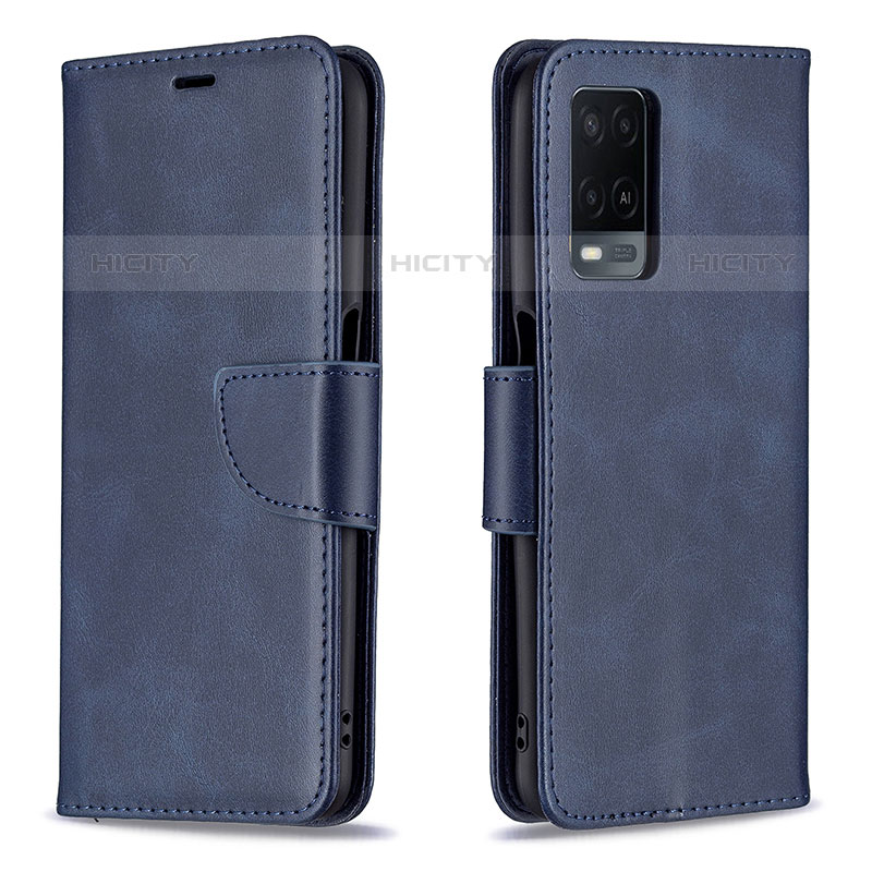 Funda de Cuero Cartera con Soporte Carcasa B04F para Oppo A54 4G