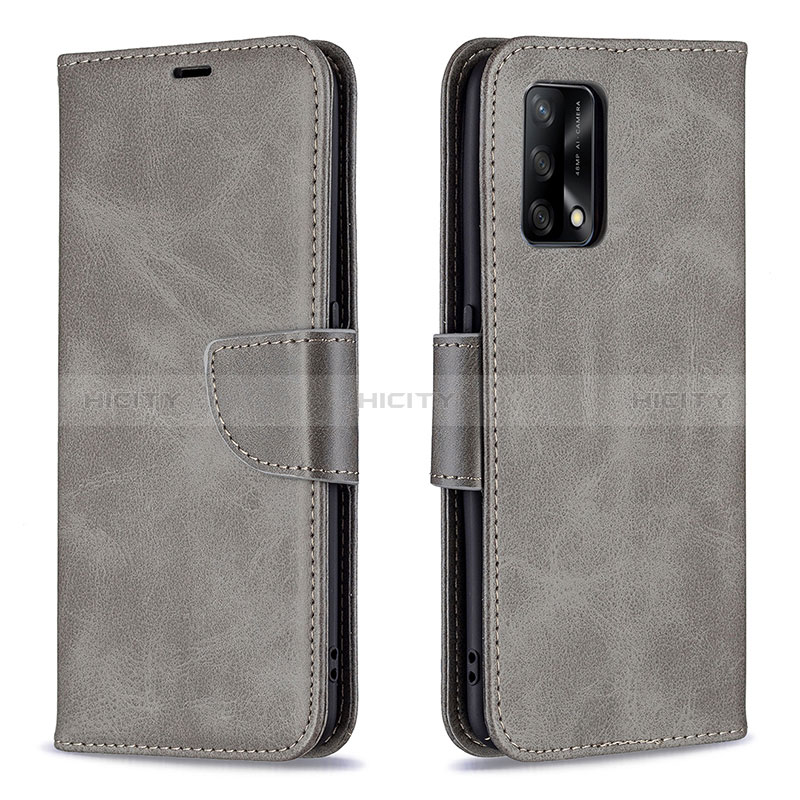 Funda de Cuero Cartera con Soporte Carcasa B04F para Oppo F19