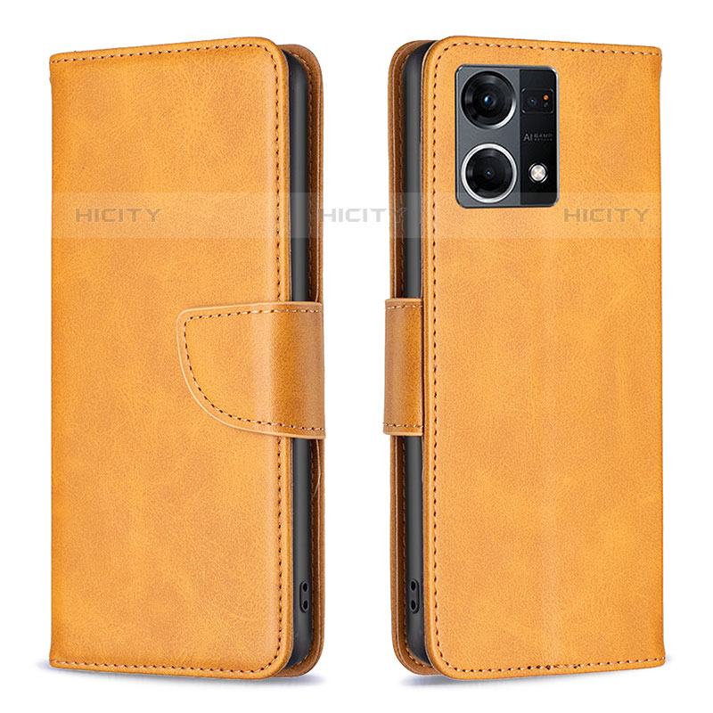 Funda de Cuero Cartera con Soporte Carcasa B04F para Oppo F21 Pro 4G