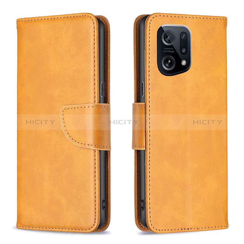 Funda de Cuero Cartera con Soporte Carcasa B04F para Oppo Find X5 5G