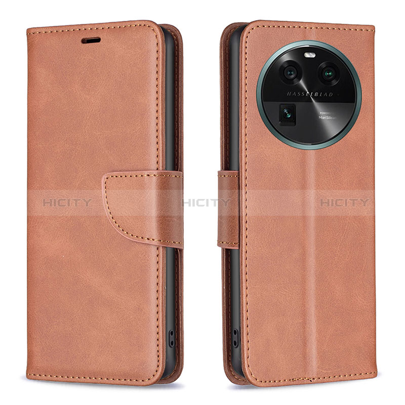 Funda de Cuero Cartera con Soporte Carcasa B04F para Oppo Find X6 Pro 5G