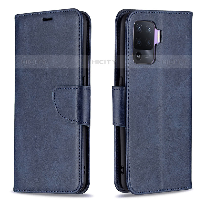 Funda de Cuero Cartera con Soporte Carcasa B04F para Oppo Reno5 Lite