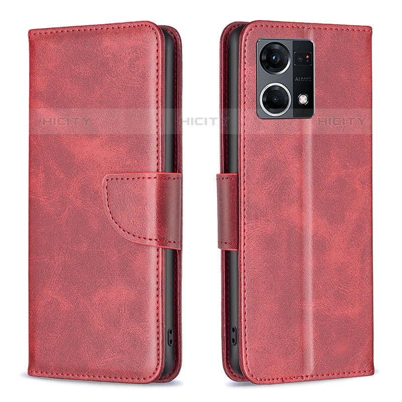 Funda de Cuero Cartera con Soporte Carcasa B04F para Oppo Reno7 4G