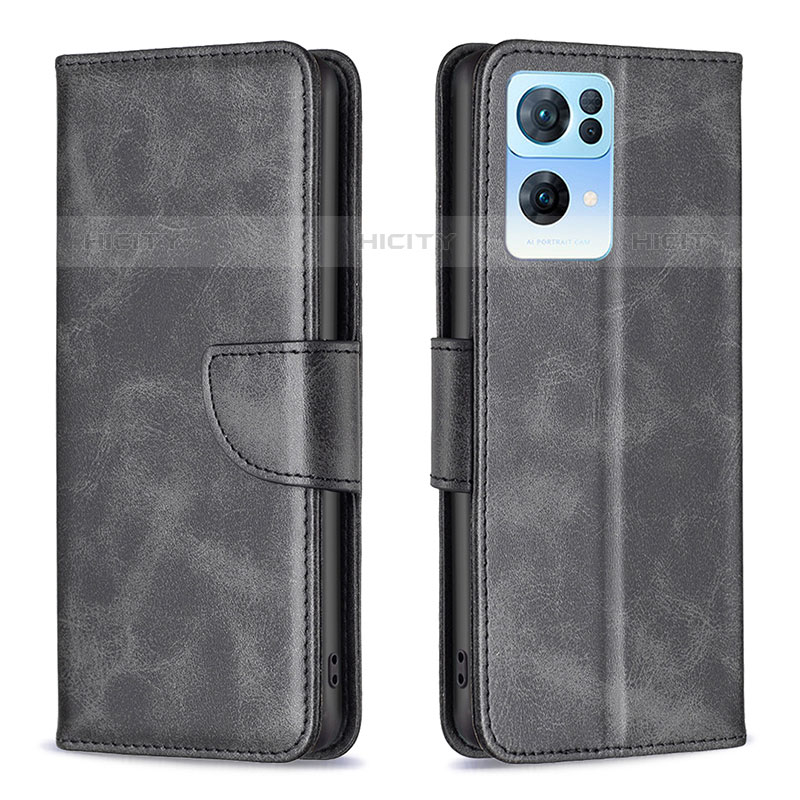 Funda de Cuero Cartera con Soporte Carcasa B04F para Oppo Reno7 Pro 5G