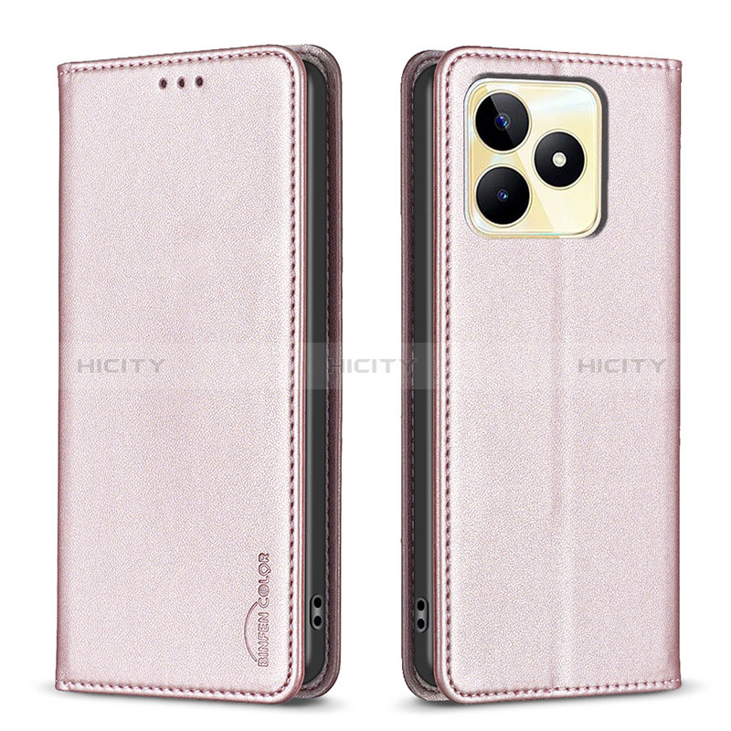 Funda de Cuero Cartera con Soporte Carcasa B04F para Realme C51