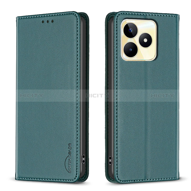 Funda de Cuero Cartera con Soporte Carcasa B04F para Realme C51