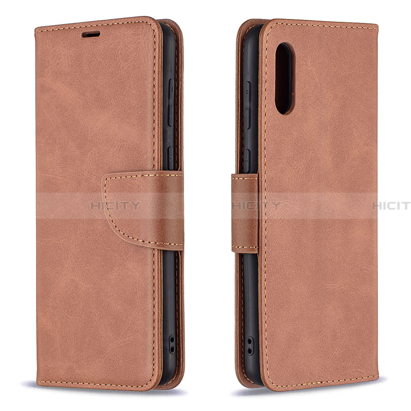 Funda de Cuero Cartera con Soporte Carcasa B04F para Samsung Galaxy A02