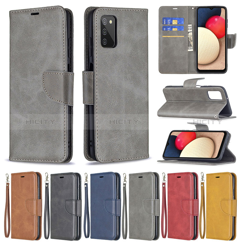 Funda de Cuero Cartera con Soporte Carcasa B04F para Samsung Galaxy A02s