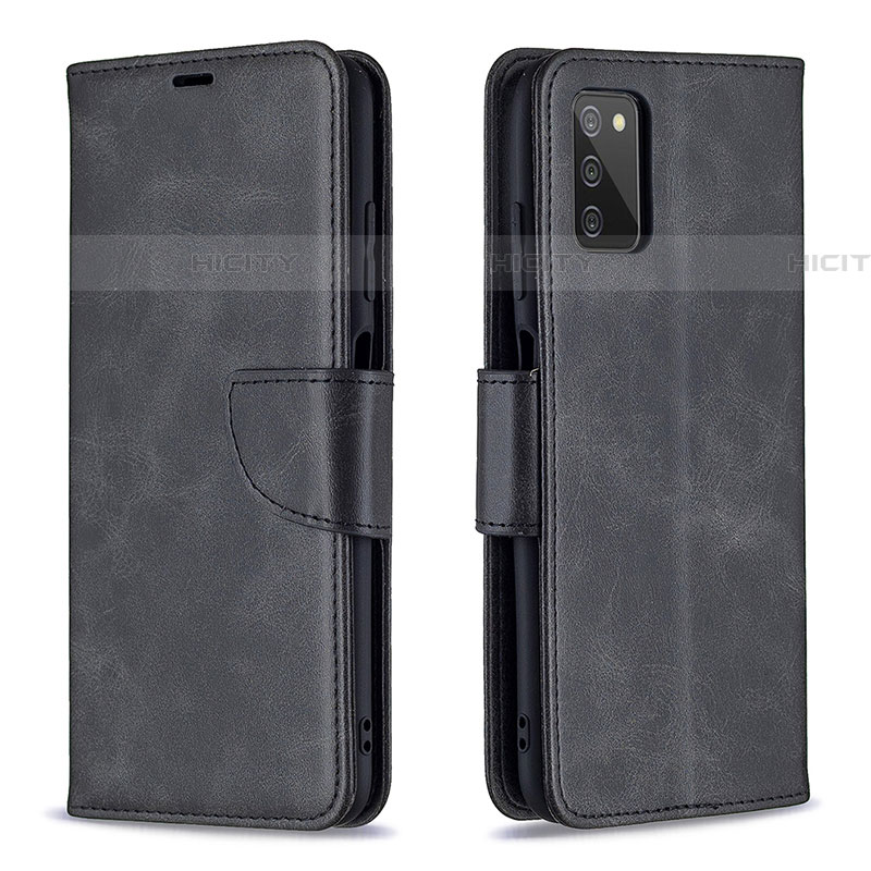 Funda de Cuero Cartera con Soporte Carcasa B04F para Samsung Galaxy A03s Negro