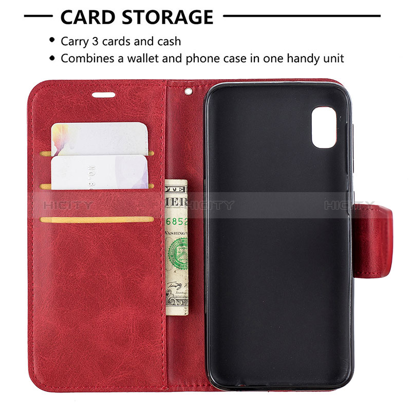 Funda de Cuero Cartera con Soporte Carcasa B04F para Samsung Galaxy A10e