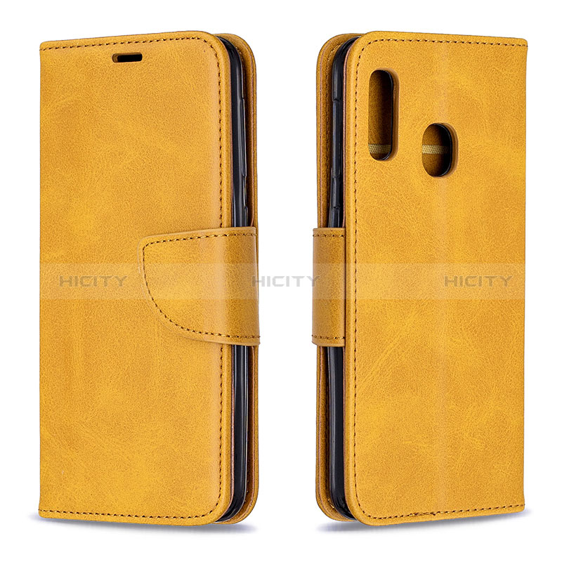 Funda de Cuero Cartera con Soporte Carcasa B04F para Samsung Galaxy A20e