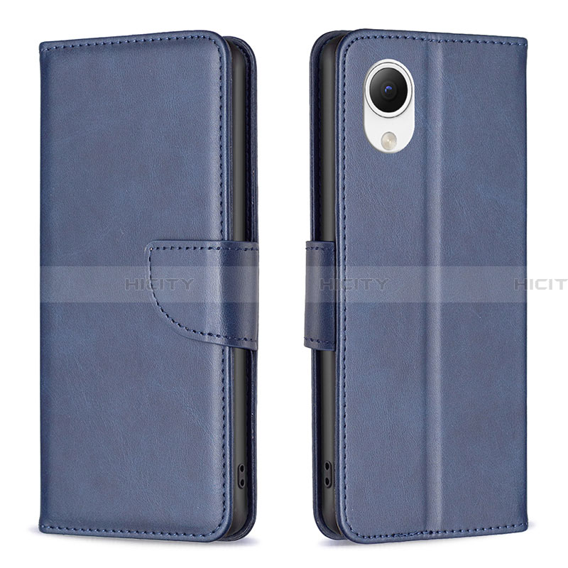 Funda de Cuero Cartera con Soporte Carcasa B04F para Samsung Galaxy A23 5G SC-56C Azul