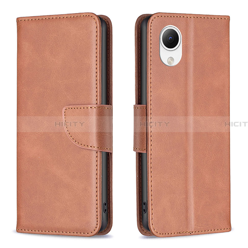 Funda de Cuero Cartera con Soporte Carcasa B04F para Samsung Galaxy A23 5G SC-56C Marron