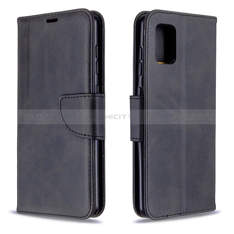 Funda de Cuero Cartera con Soporte Carcasa B04F para Samsung Galaxy A31 Negro