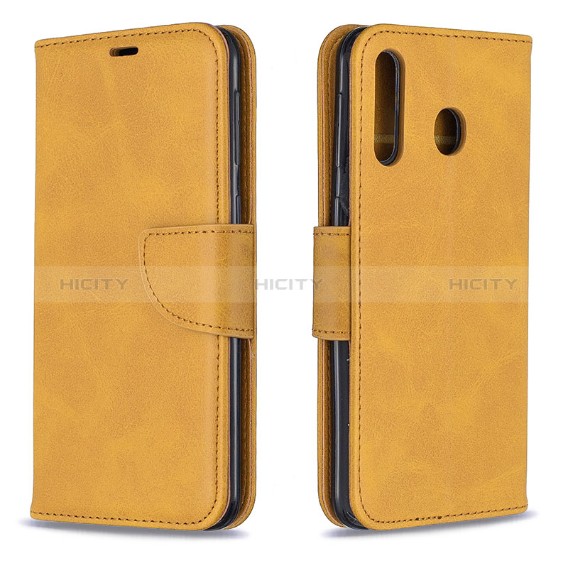 Funda de Cuero Cartera con Soporte Carcasa B04F para Samsung Galaxy A40s Marron Claro