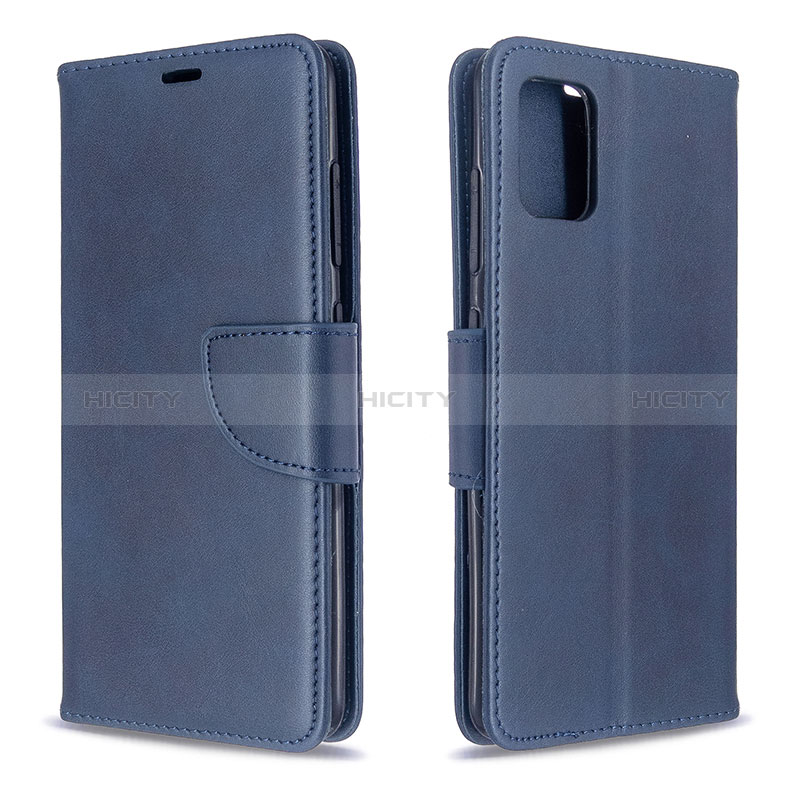 Funda de Cuero Cartera con Soporte Carcasa B04F para Samsung Galaxy A51 4G Azul