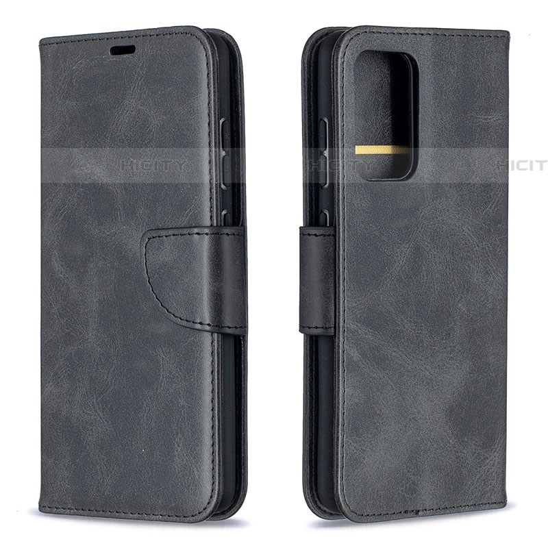 Funda de Cuero Cartera con Soporte Carcasa B04F para Samsung Galaxy A52 4G Negro