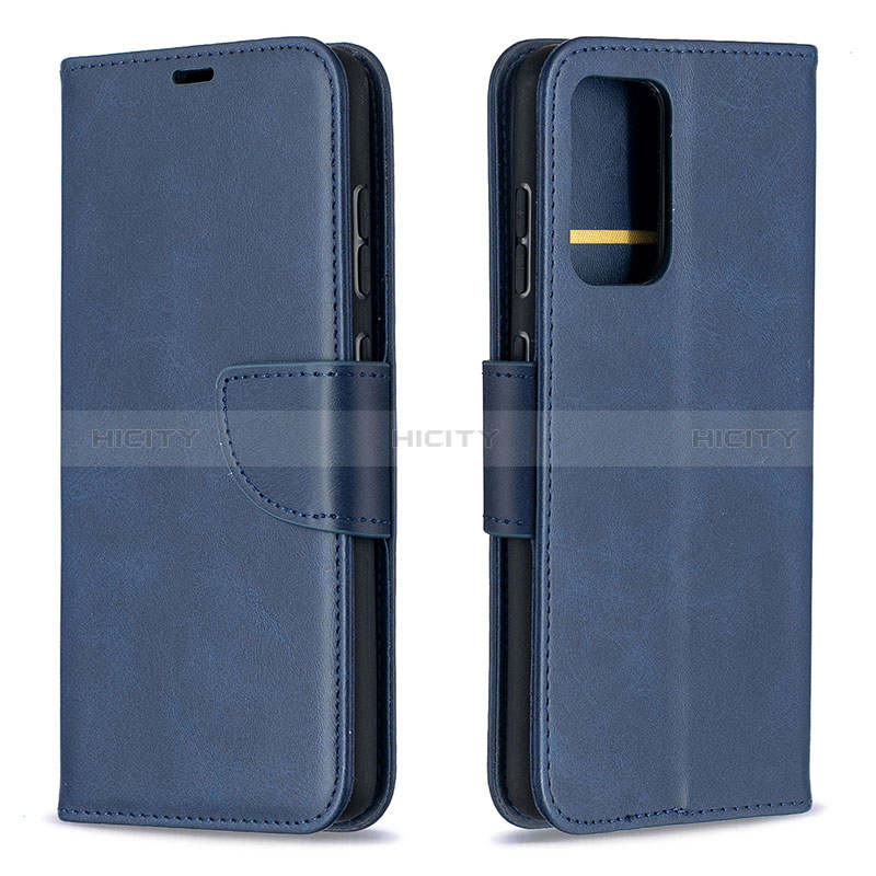 Funda de Cuero Cartera con Soporte Carcasa B04F para Samsung Galaxy A52s 5G Azul