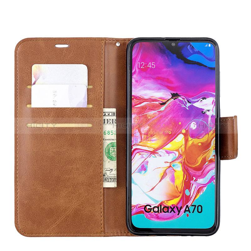 Funda de Cuero Cartera con Soporte Carcasa B04F para Samsung Galaxy A70S